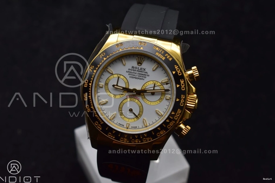 Daytona on Strap 126518 (Weighted) QF Best Edition Dial SH4131 White V6 1:1 Oysterflex 0116